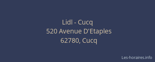 Lidl - Cucq
