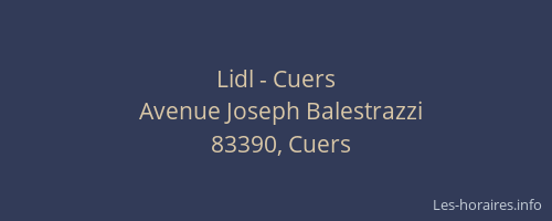 Lidl - Cuers
