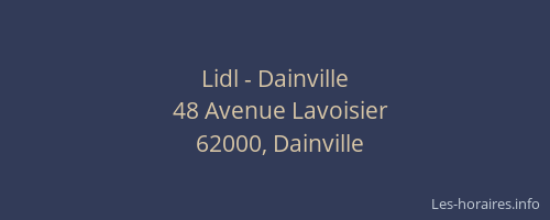 Lidl - Dainville