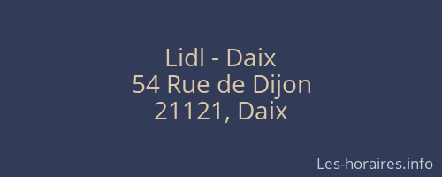 Lidl - Daix