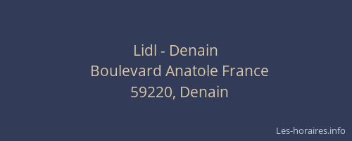 Lidl - Denain
