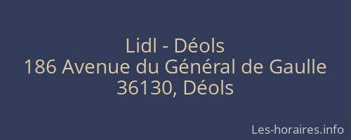 Lidl - Déols