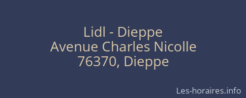 Lidl - Dieppe
