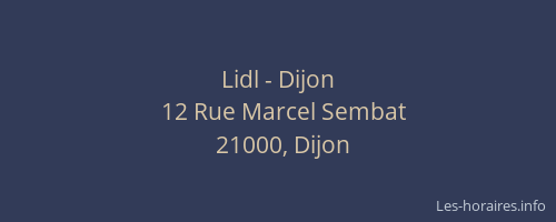 Lidl - Dijon