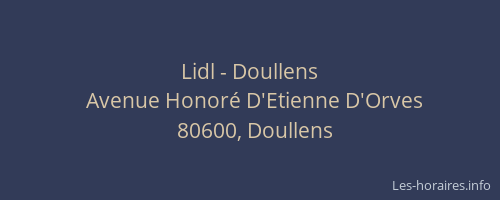 Lidl - Doullens