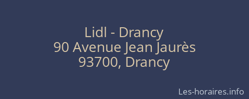 Lidl - Drancy
