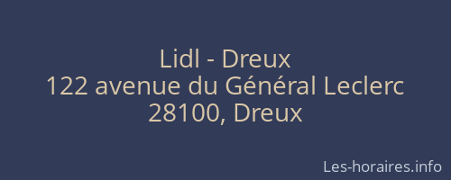 Lidl - Dreux
