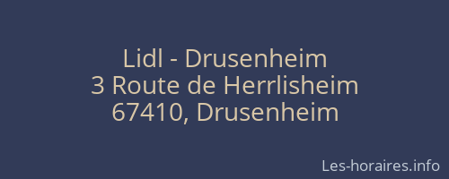 Lidl - Drusenheim
