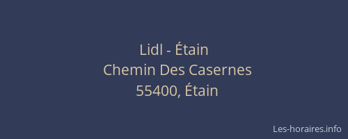 Lidl - &Eacute;tain