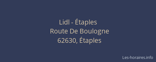 Lidl - Étaples