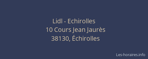 Lidl - Echirolles