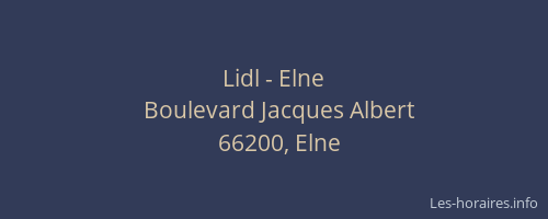 Lidl - Elne
