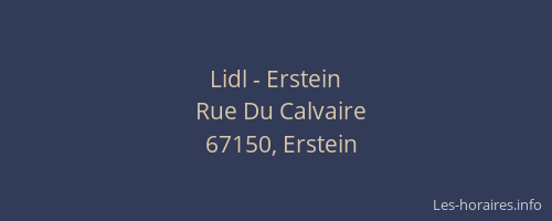 Lidl - Erstein