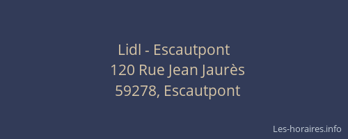 Lidl - Escautpont