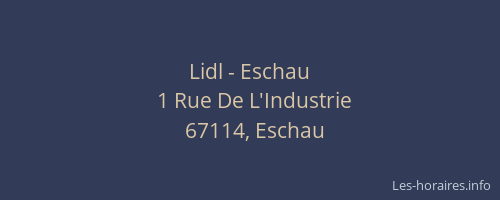 Lidl - Eschau