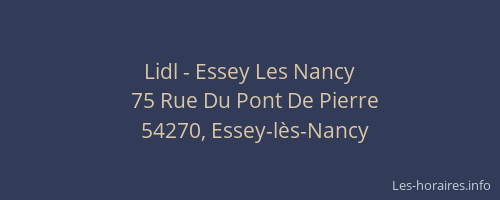 Lidl - Essey Les Nancy