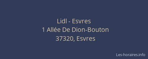 Lidl - Esvres