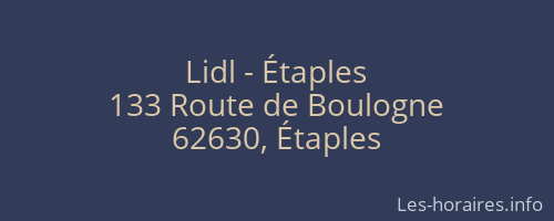 Lidl - Étaples