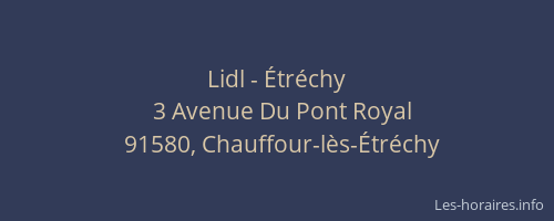 Lidl - Étréchy