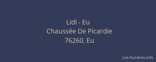 Lidl - Eu