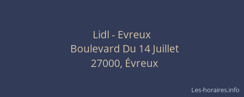 Lidl - Evreux