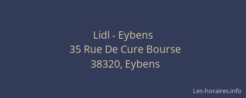 Lidl - Eybens