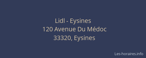 Lidl - Eysines