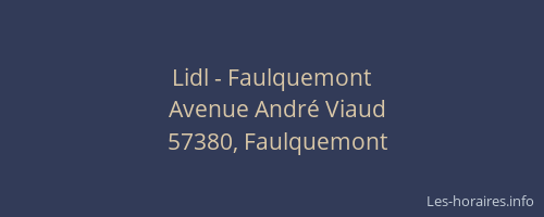 Lidl - Faulquemont