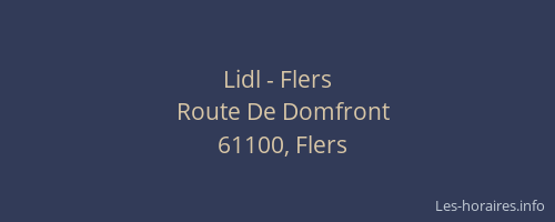 Lidl - Flers