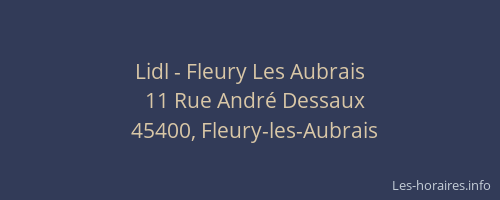 Lidl - Fleury Les Aubrais