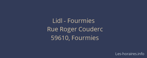 Lidl - Fourmies
