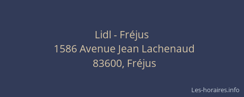 Lidl - Fréjus