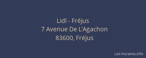 Lidl - Fréjus
