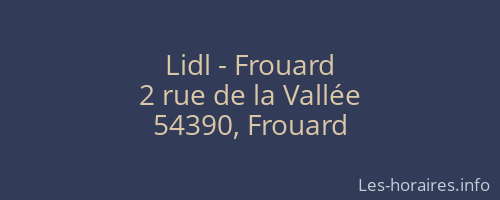 Lidl - Frouard
