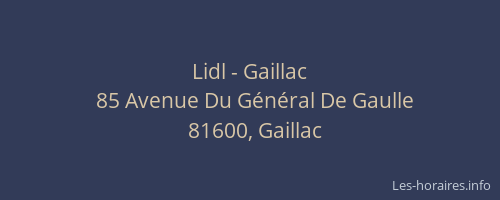 Lidl - Gaillac