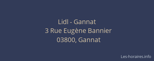 Lidl - Gannat