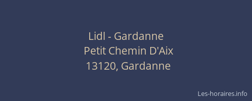 Lidl - Gardanne