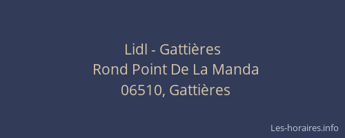 Lidl - Gattières