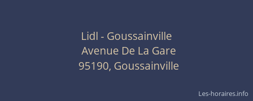Lidl - Goussainville