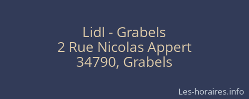 Lidl - Grabels