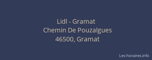 Lidl - Gramat