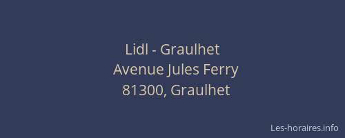 Lidl - Graulhet
