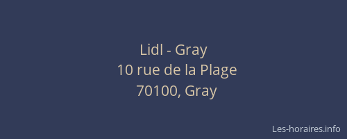 Lidl - Gray