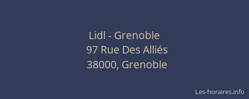Lidl - Grenoble