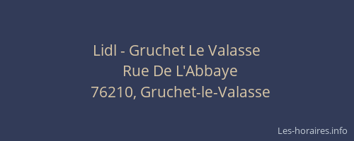 Lidl - Gruchet Le Valasse