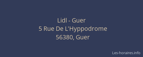 Lidl - Guer