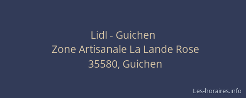 Lidl - Guichen
