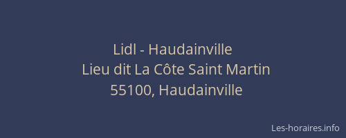 Lidl - Haudainville