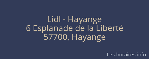 Lidl - Hayange