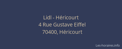 Lidl - Héricourt